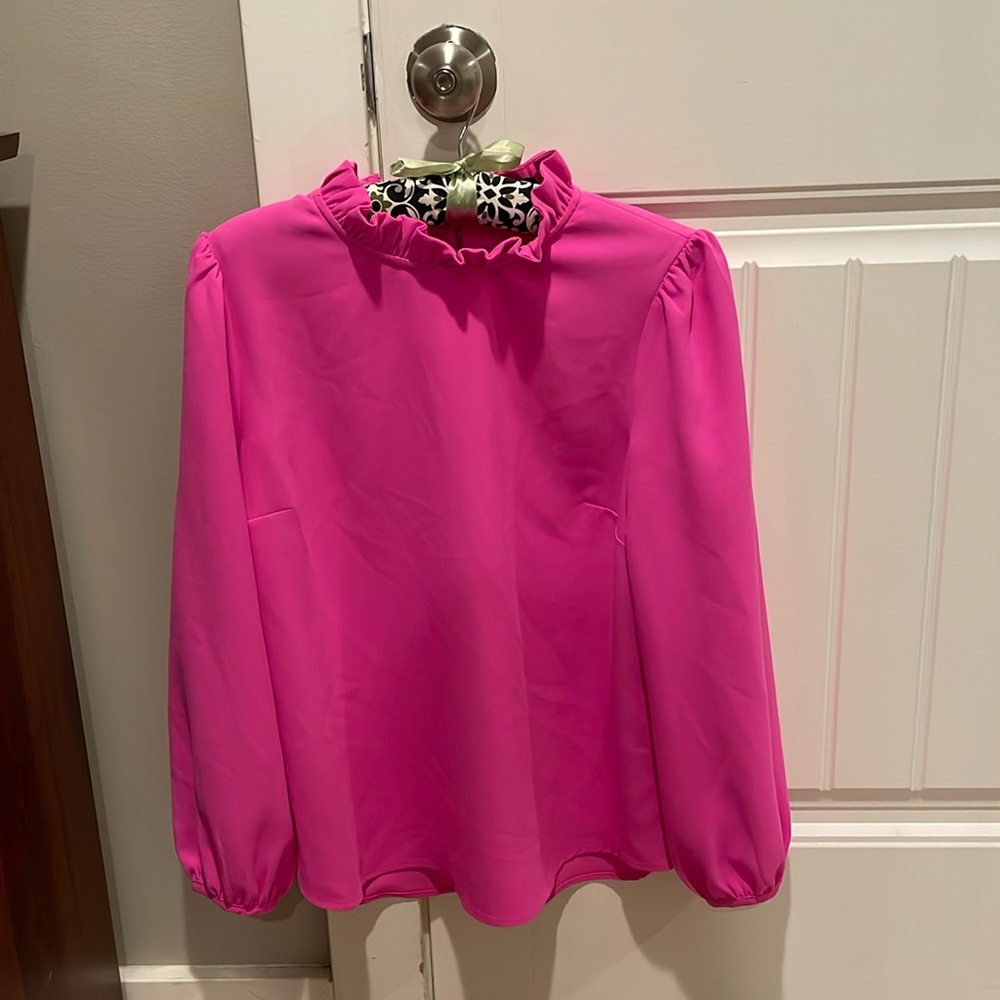 Hot pink blouse from J Crew, size medium